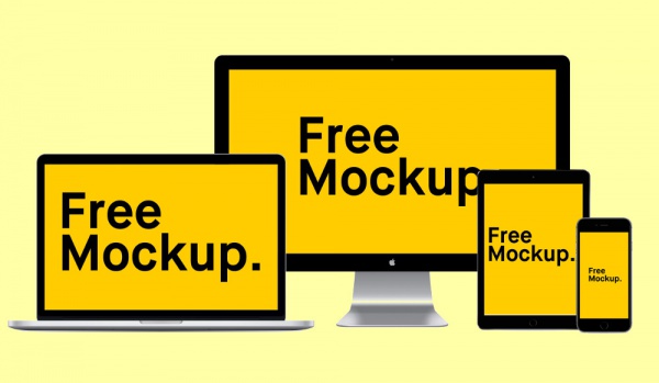 Download Free 20 Responsive Mockups In Psd Indesign Ai Vector Eps