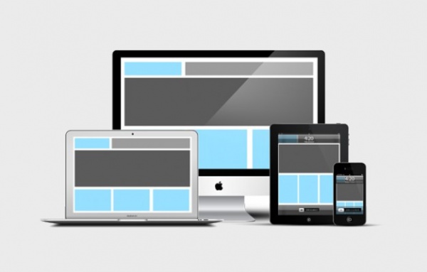 Responsive Devices PSD Mock-up