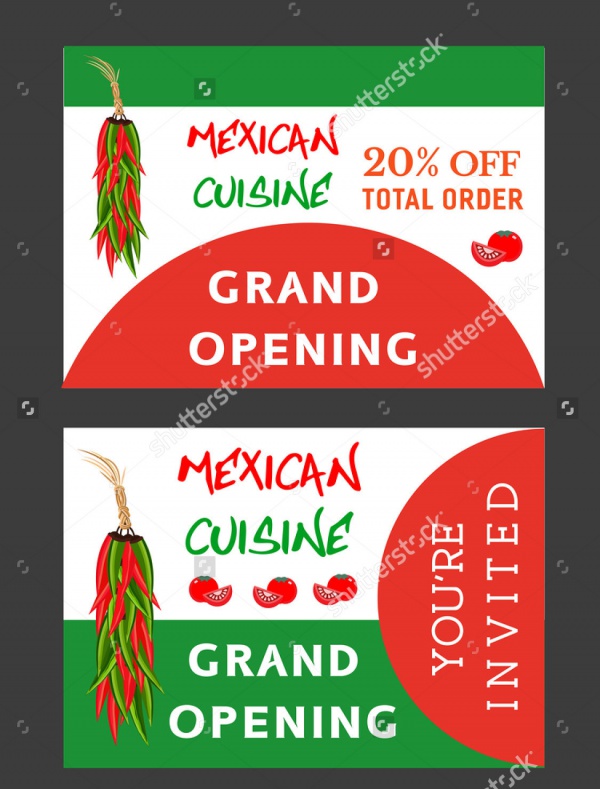 Restaurant Grand Opening Flyer