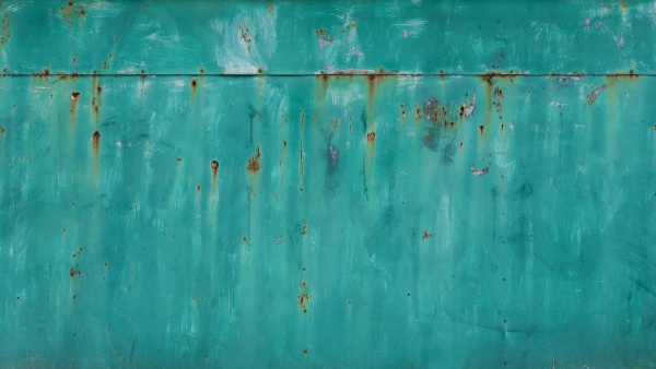 Rusted Turquoise Metal Sheet Texture