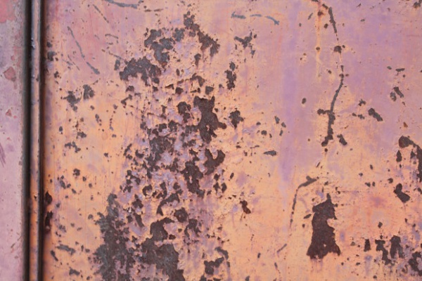 Rusty Pink Metal Wall Texture