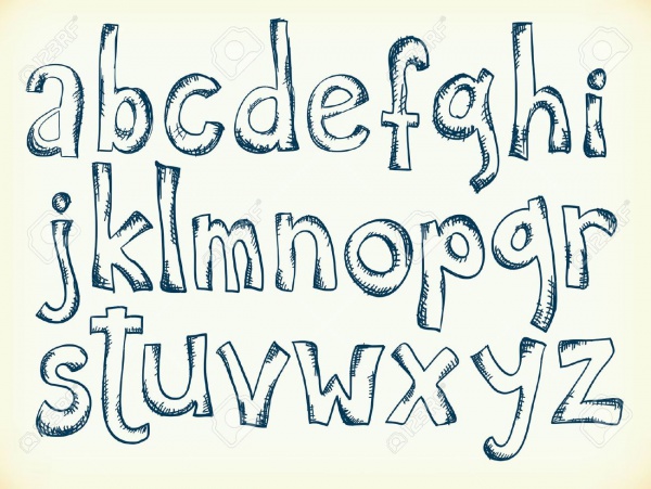 Sketchy Pen Drawn Cartoon Font