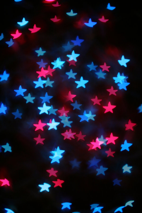 Stars Texture On Blurred Background