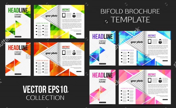 Stationery Bi-fold Brochure Template