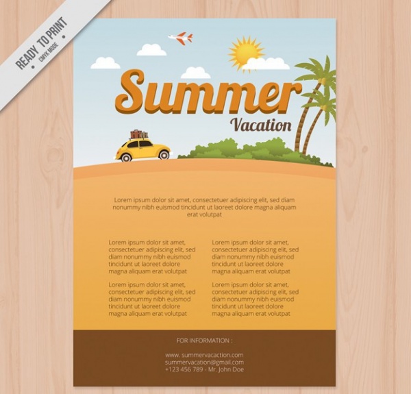 Summer Vacation Brochure