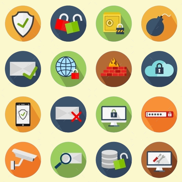 Technology Security Device Icons