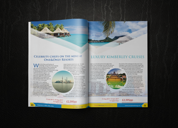 Vacation Brochure Magazine Layout
