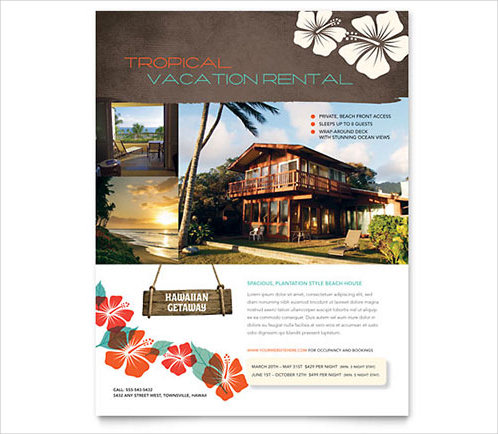 Vacation Rental Flyer Template