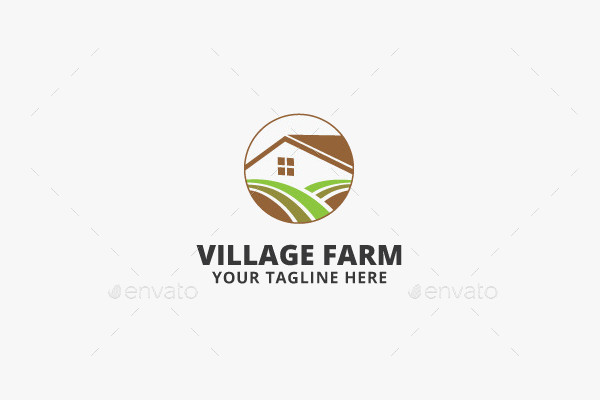 Village Farm Logo Template