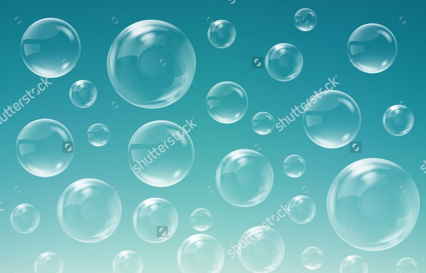 Water Bubble Vector Background