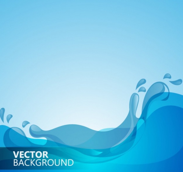 Water Waves Background Vector
