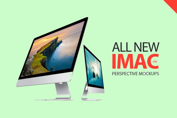 iMac Perspective Mockups