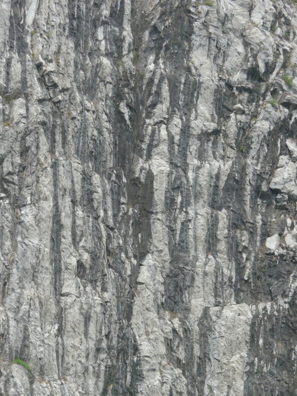 Streaked Grey Rock Cliff Texture