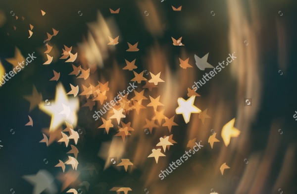 stars Texture with bokeh lights