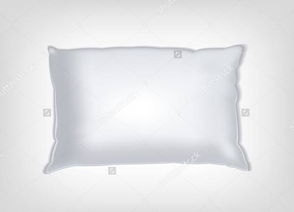 white vector pillow mockup