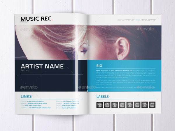 Music Agency Presentation Brochure