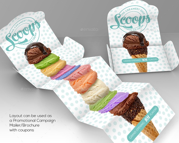 Creative Icecream Brochure Design