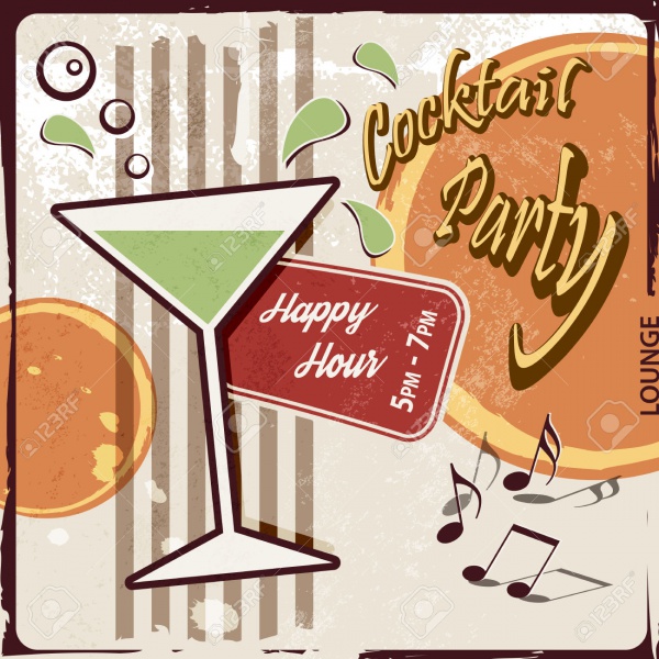 Printable Flyer Design for Happy Hour