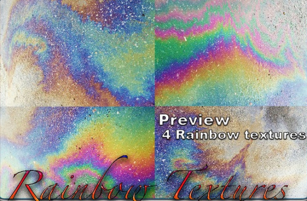 4 Rainbow Smoke Textures