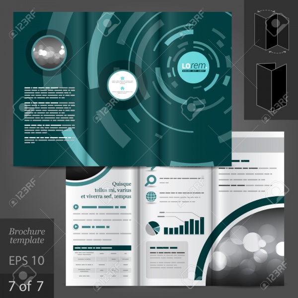 Blue Digital Brochure Design Template