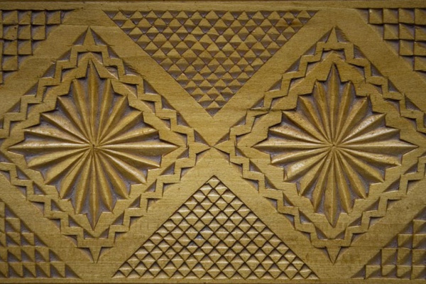3D Carving Art Wood Texture
