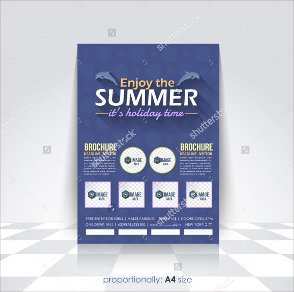 A4 Design Summer Camp Brochure