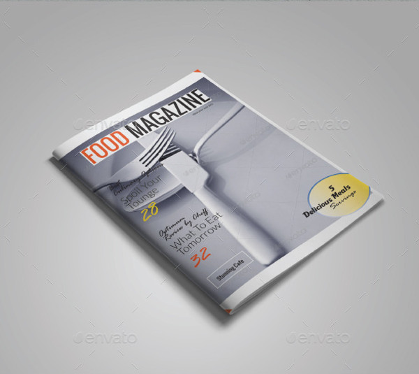 A4 Food Magazine Template