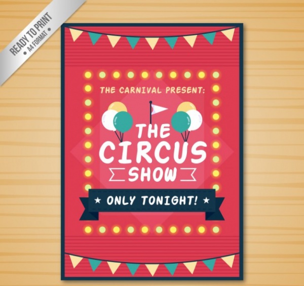 Abstract Circus Festival Flyer