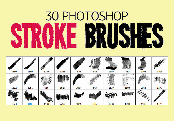 Abstract Stroke Brush Pack