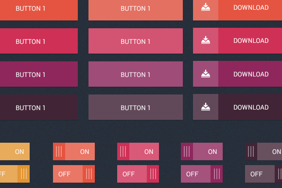 Abstract UI Buttons Kit