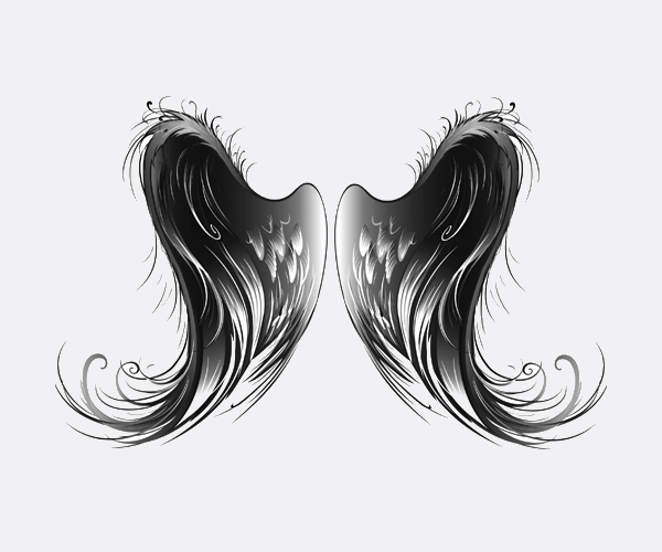 Abstract wings Photoshop Brushes