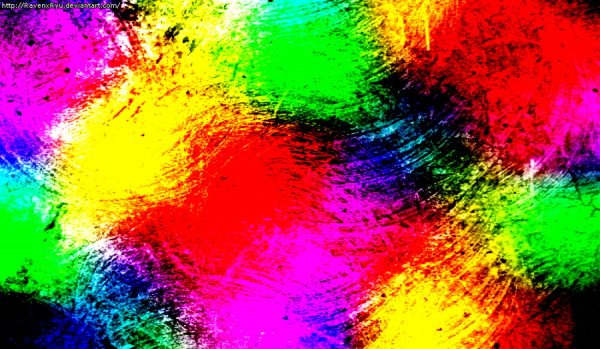 Acrylic Paint Rainbow Texture