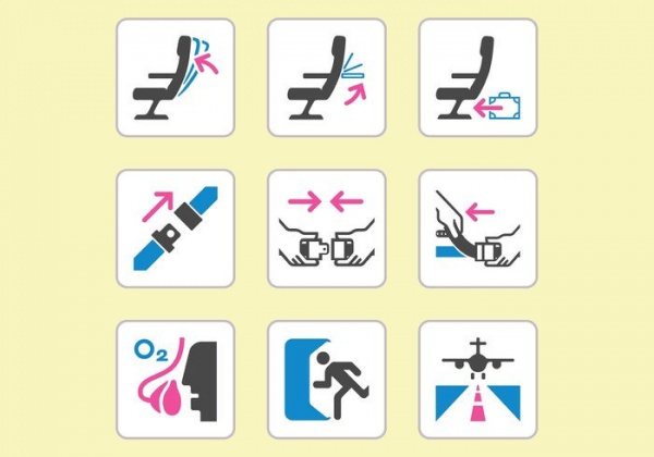 Aircraft Safety Vector Icons