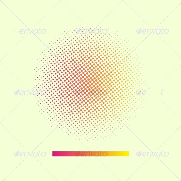 Amazing Halftone Circle Vector