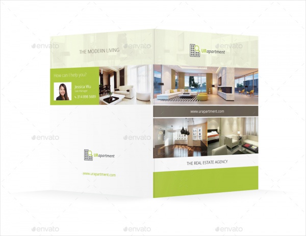 Apartment For Rent Bifold Brochure Design