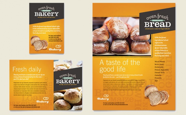 Artisan Bakery Flyer & Ad Template