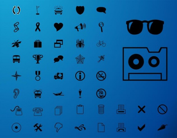 Automobile Minimal Arrows Icons