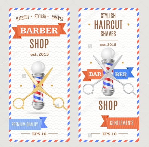Barber Shop Editable Flyer