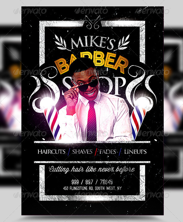 Barbershop PSD Design Flyer