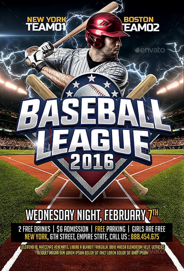 Baseball Event Flyer Template