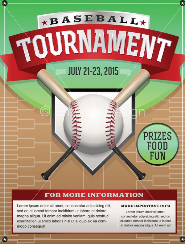 Baseball Tournament Flyer Template