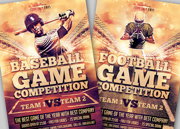 FREE 24 Amazing Baseball Flyer Templates In PSD AI MS Word Pages 