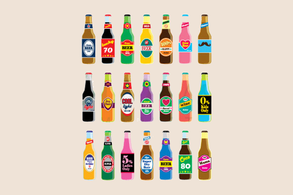 Beer Bottle Vector Set