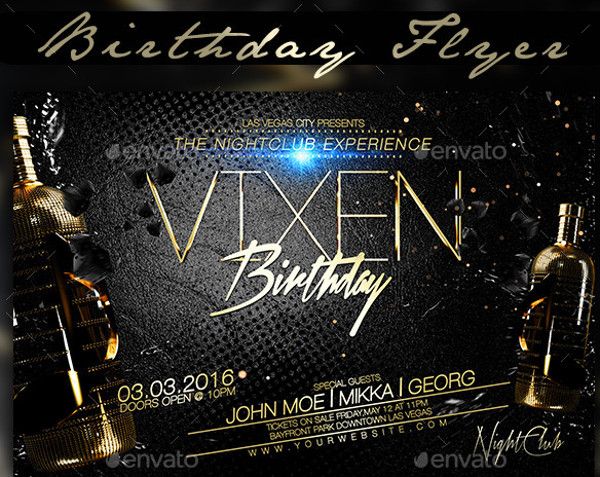 Free 27 Birthday Flyer Templates In Ms Word Psd Ai Indesign Pages Publisher