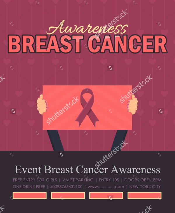 Breast Cancer Ribbon Flyer