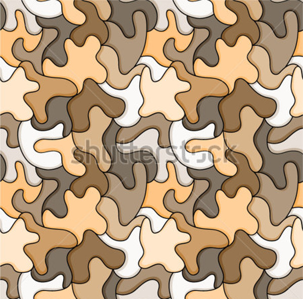 Brown Puzzle Cool Pattern