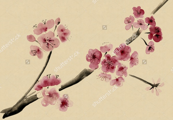 Cherry Blossom Tree Brushes