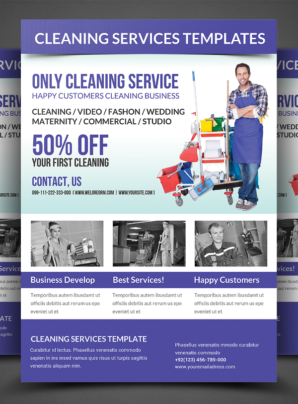 FREE 36 Modern Cleaning Flyer Templates In PSD AI EPS InDesign MS Word Pages Publisher