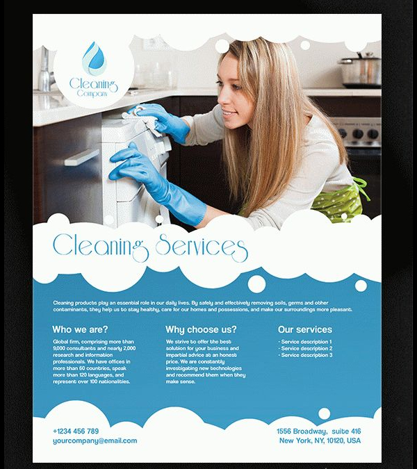 Cleaning Services – Free Flyer PSD Template