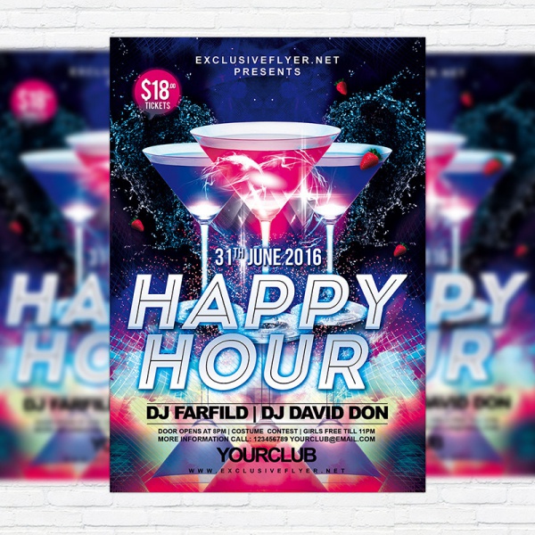 Club & Party Flyer PSD Template